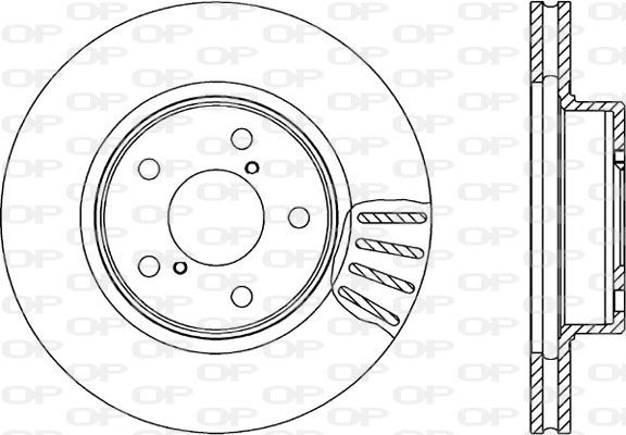 OPEN PARTS Тормозной диск BDR1491.20